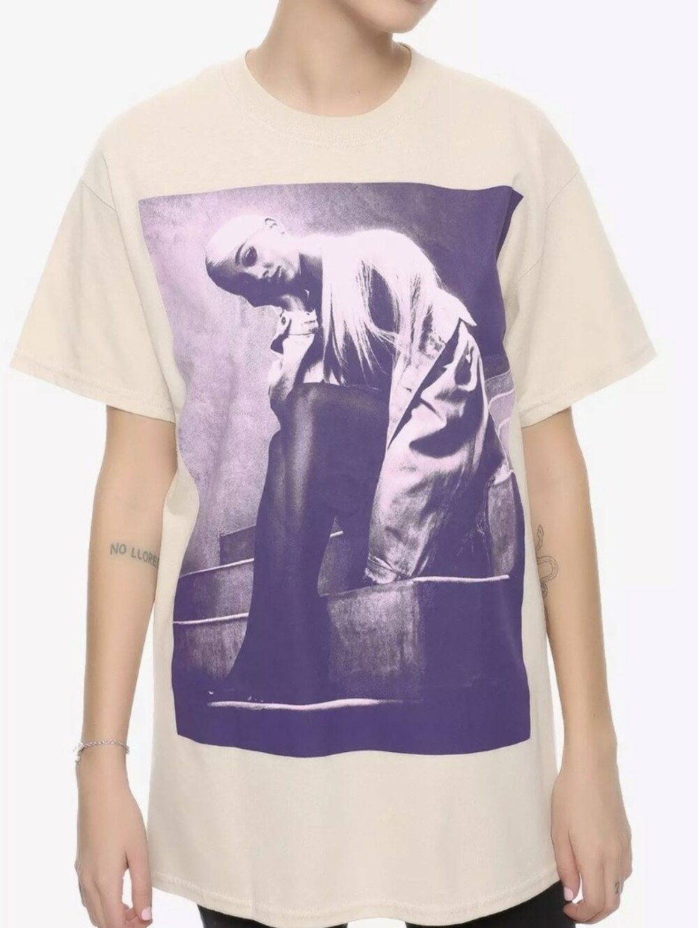 Ariana Grande Sweetener World Tour Purple Stairs T-Shirt Size Small